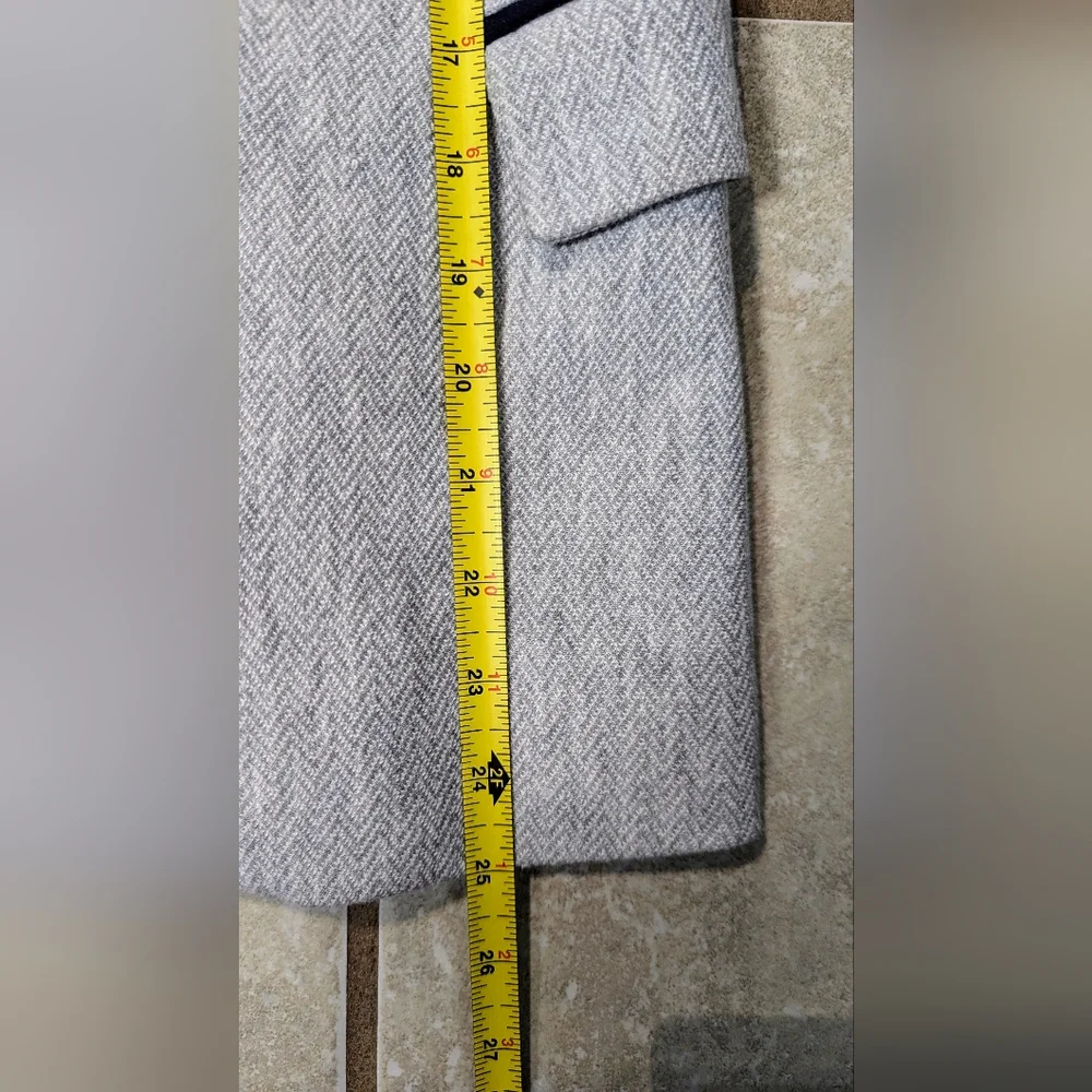 Zara Light Grey Cotton Jersey Blazer  size Medium - Picture 6 of 8